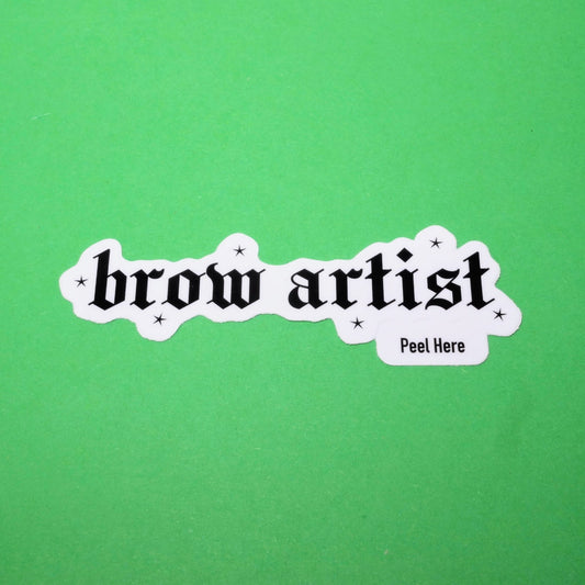 Brow Artist Sticker