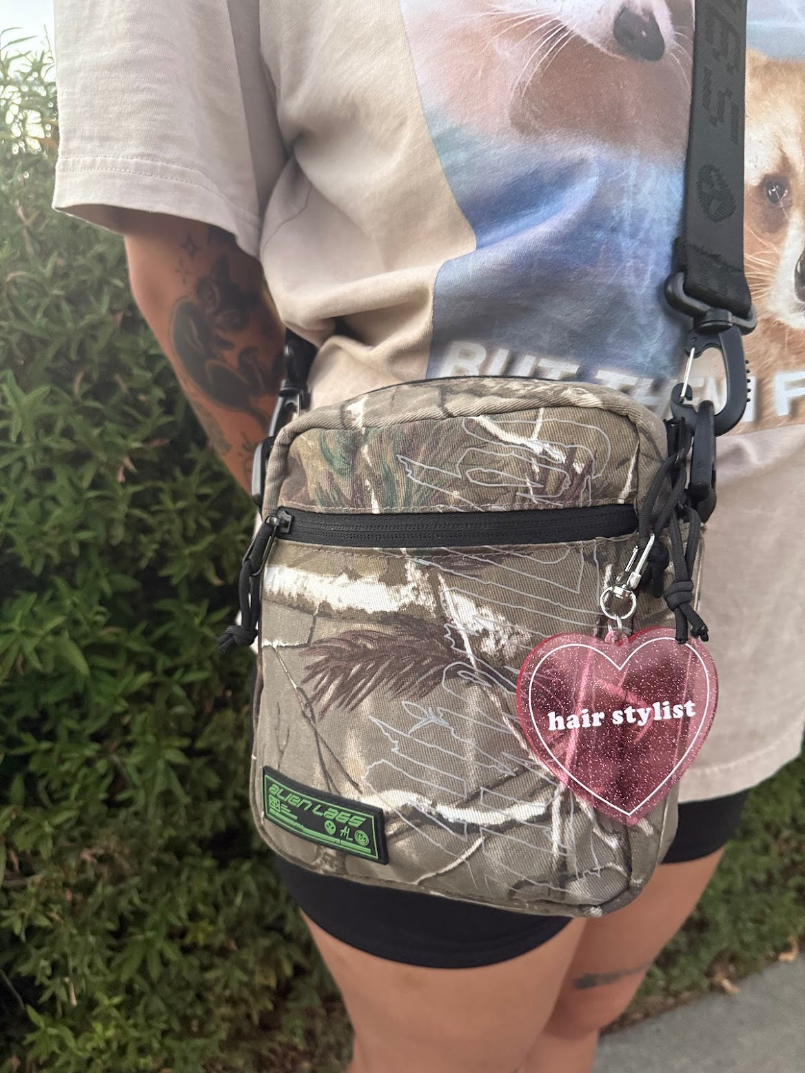 Hair Stylist Heart Shaped Keychain