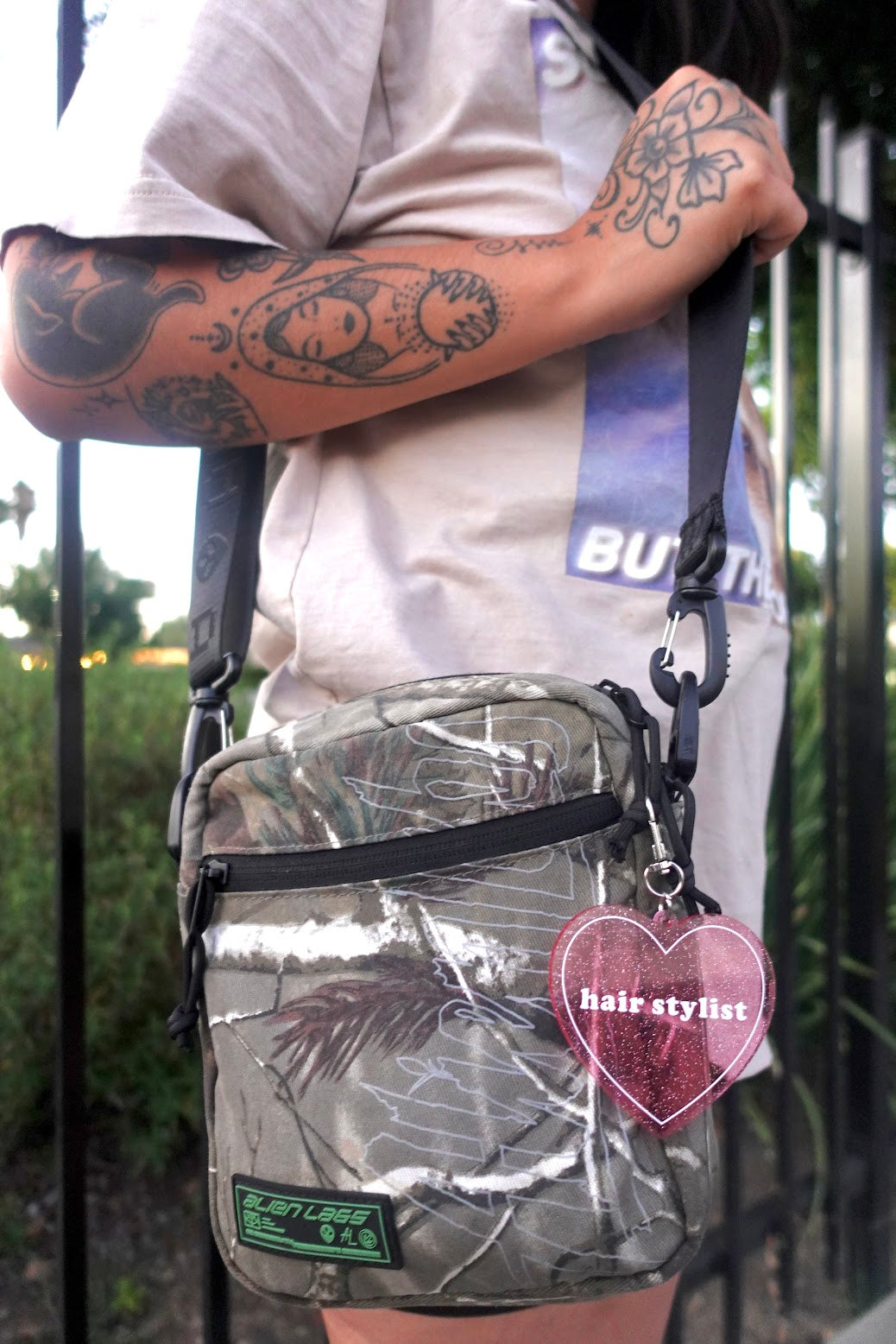 Hair Stylist Heart Shaped Keychain