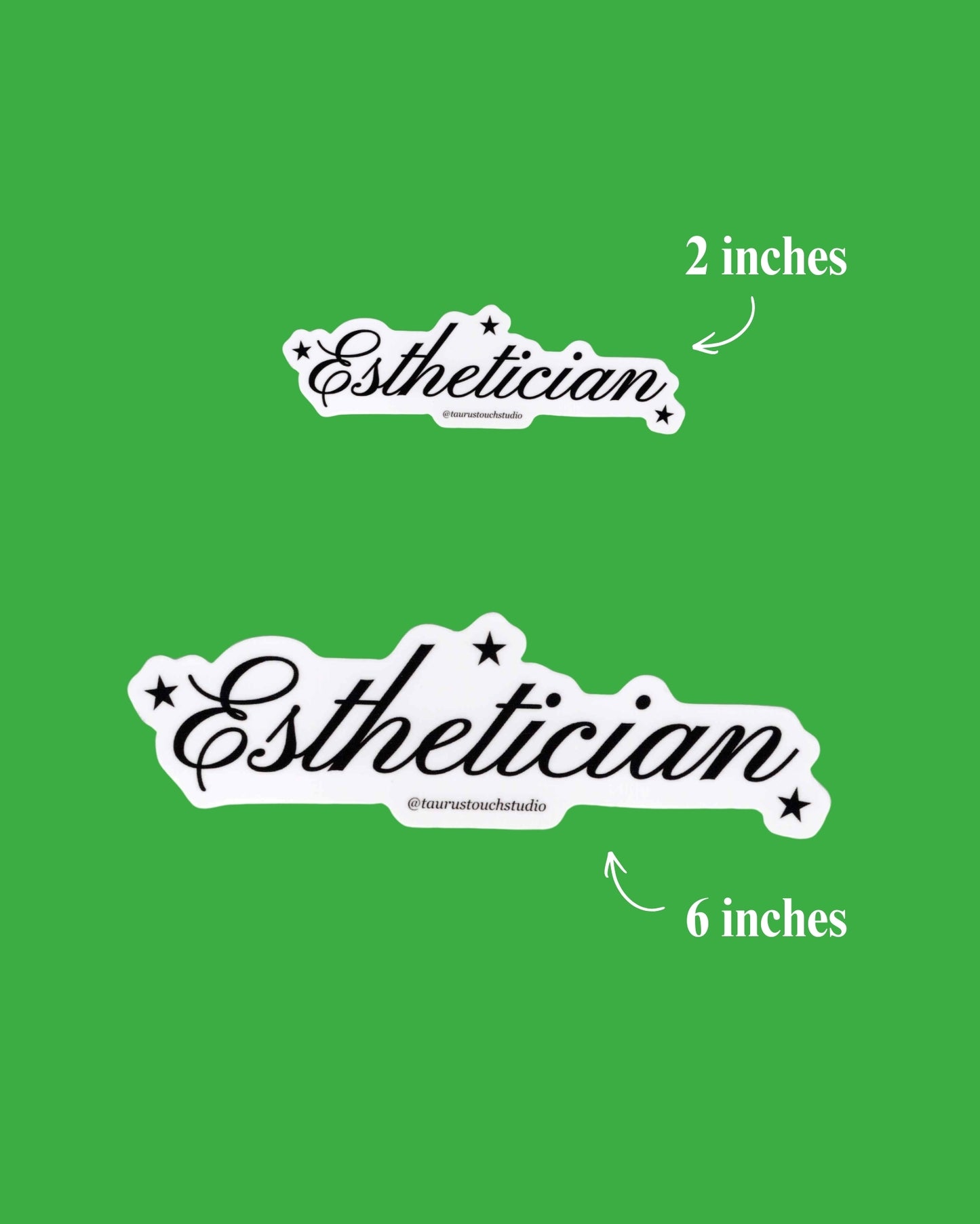 Beauty Professional Sticker (Script Font)