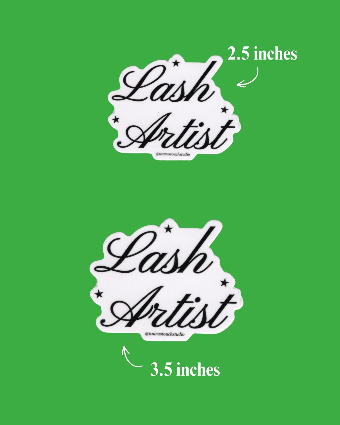 Beauty Professional Sticker (Script Font)